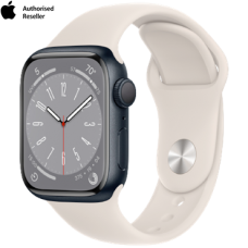 Apple Watch Series 8 GPS 45mm Vien nhom day cao su hoi vang